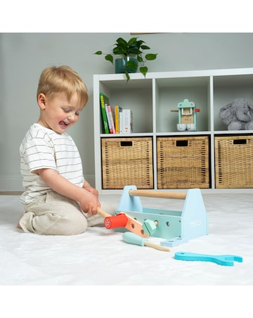 TP Owl & Fox Wooden Toolbox