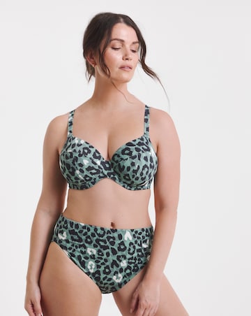 Elomi Jungle Bay Mid Rise Bikini Brief Olive