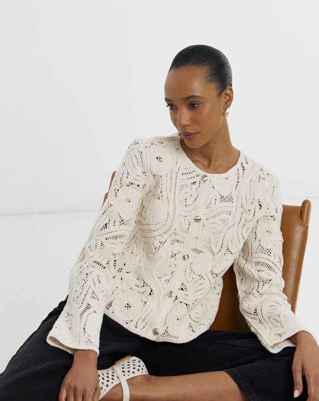 JDY Zanka Crochet Cardigan