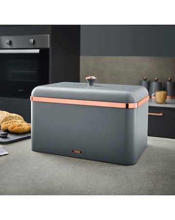 Tower Cavaletto Bread Bin Grey