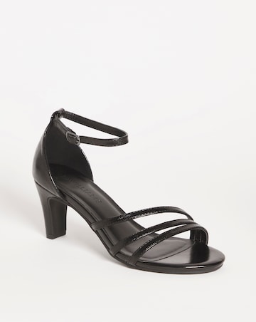 Court Heeled Sandal - Wide Fit (E)