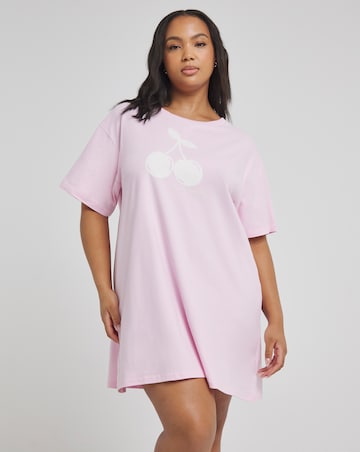 Boux Avenue Cotton Jersey Cherry Sleep Tee