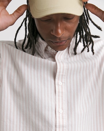 Long Sleeve Stripe Oxford Shirt Regular