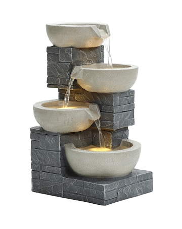 Charles Bentley 4 Tier Cascading Bowls Water Feature