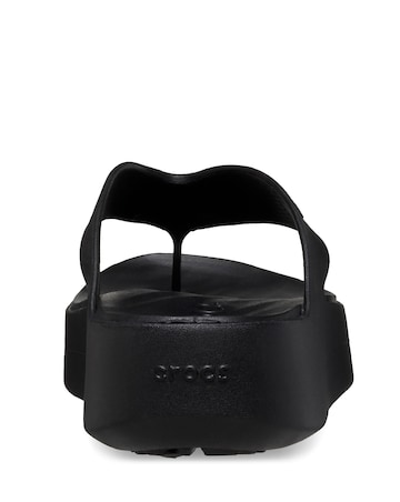 Crocs Black Getaway Platform Toe Post Sandal