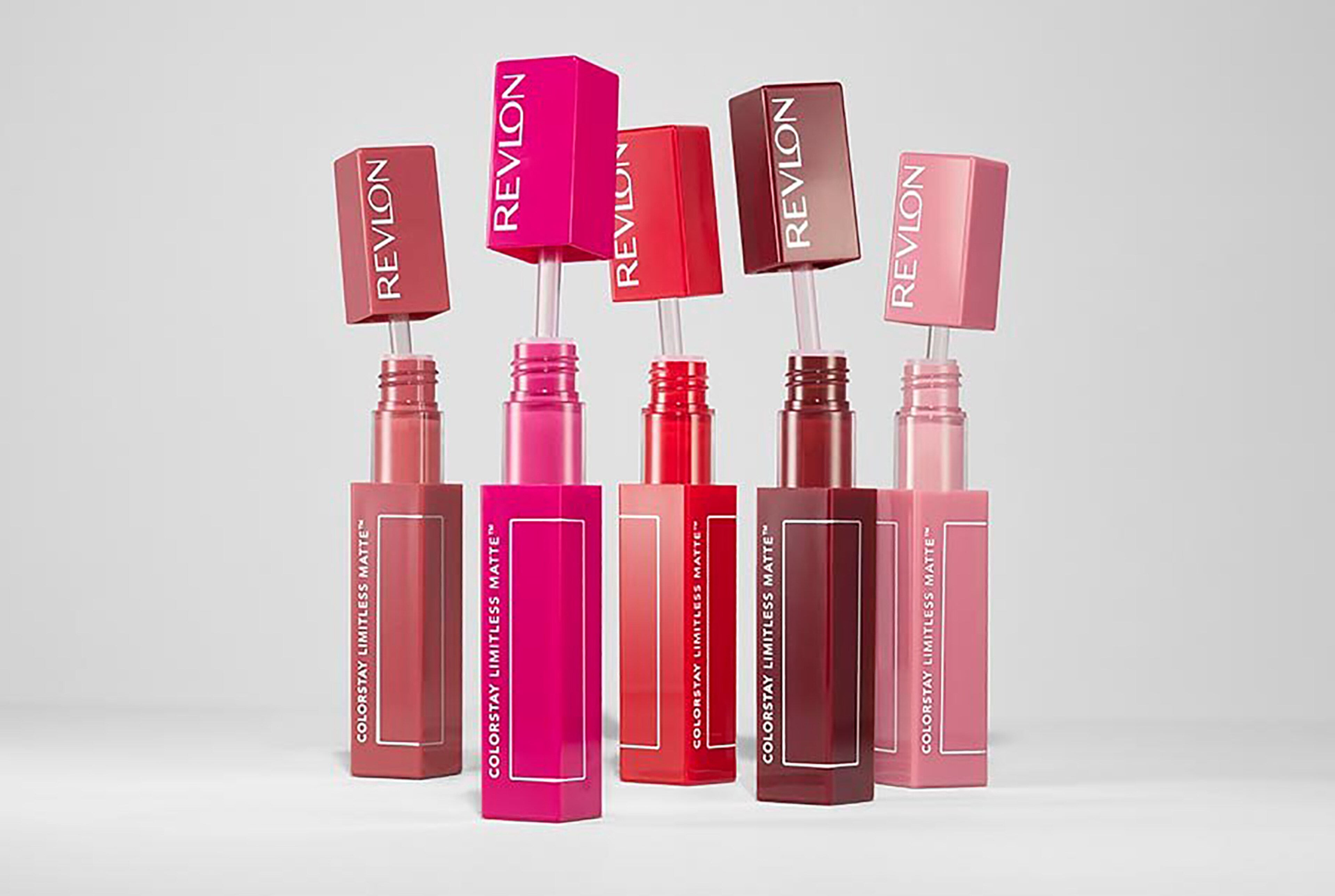 Line up of brush lipsticks