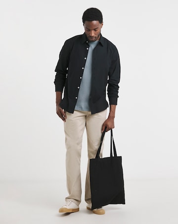 Long Sleeve Linen Blend Shirt