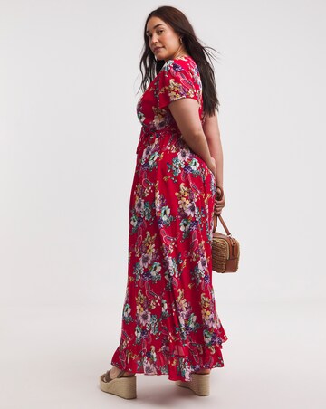 Joe Browns Joyful Floral Wrap Maxi Dress