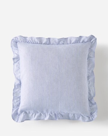 Julipa Estella Floral Embroidered Ruffle Cushion