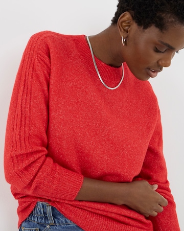 Cosy Yarn Red Crew Neck Jumper
