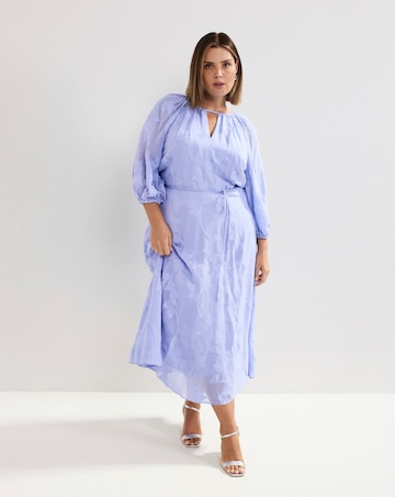 Phase Eight Liona Floral Jaquard Midi Dress