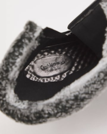 Cushion Walk Wedge Faux Fur Mid Leg Buckle Boot Extra Wide EEE Fit
