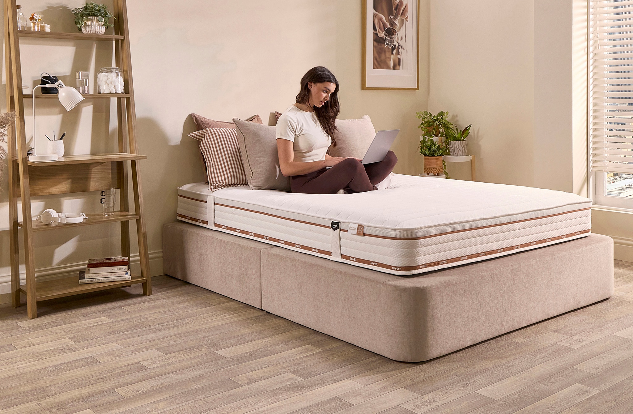 Person on a mattress