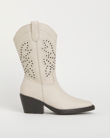 Daytona Leather Western Boots - Extra Wide Fit (EEE) & Super Curvy Calf