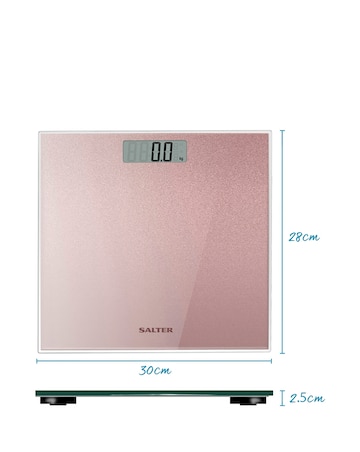 Salter Rose Gold Glitter Electric Scale