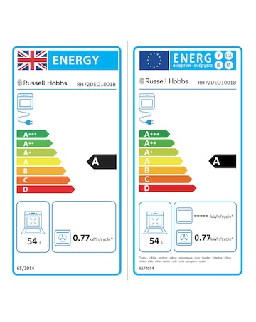 Russell Hobbs RH72DEO1001B Built-Under Electric Fan Oven - Black
