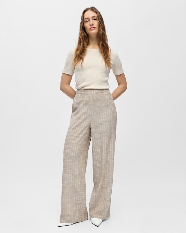 OBJECT High Waisted Wide Leg Trouser