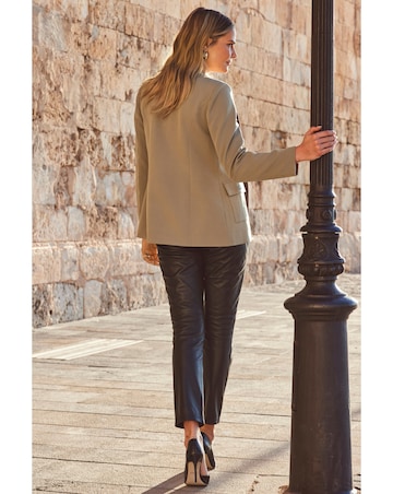 Sosandar Green Utility Blazer