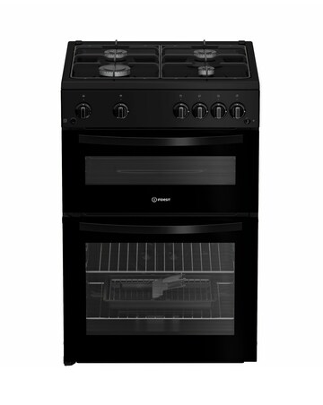 Indesit ITG6GB 60cm Gas Twin Cooker - Black + Installation