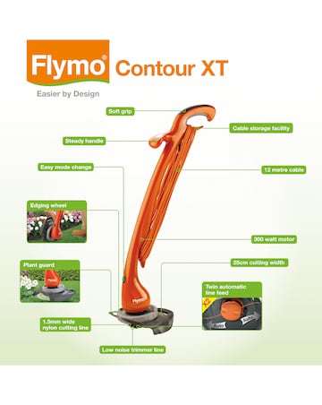 Flymo Contour XT Corded Grass Trimmer