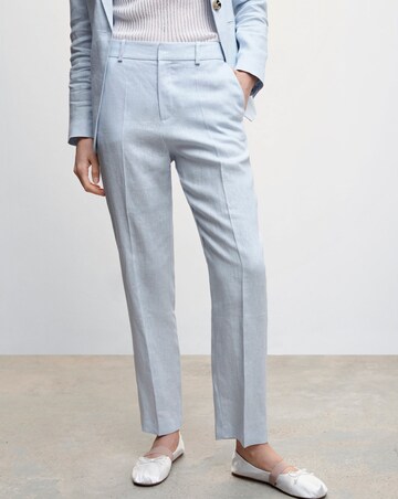 Mango Linen Suit Trousers