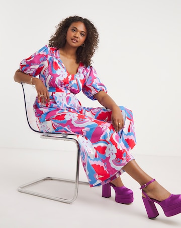Twisted Wunder Puff Sleeve Buttercup Jumpsuit