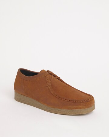 Suede Leather Lace Up Shoe Wide