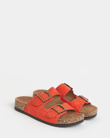 Heavenly Feet Polly Studded Detail Sandals - Wide Fit (E)