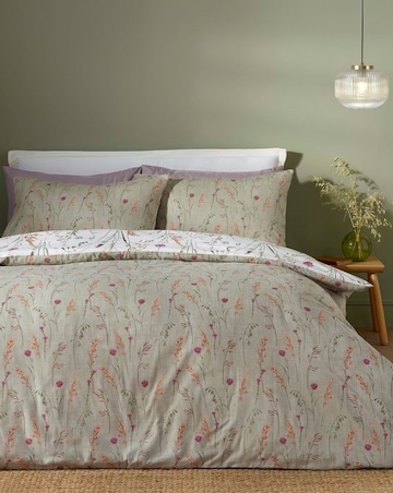 Catherine Lansfield Brushed Cotton Grasmere Floral Duvet Set