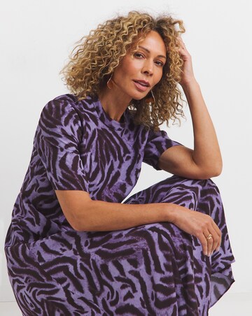 Whistles Woodland Tiger Print Midi Dress JD Williams