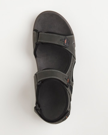 Grey Trekker Sandal Wide Fit