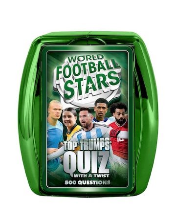 World Football Stars Green Top Trumps Quiz Card Game