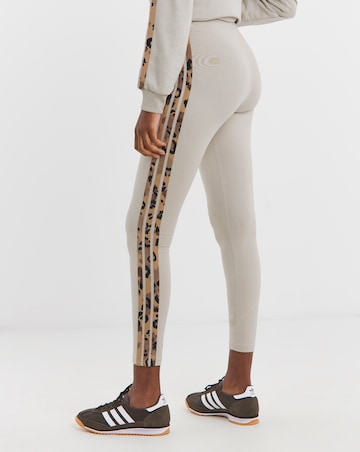 Adidas 3 Stripe Leopard Print Legging