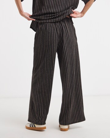Textured Jersey Stripe Trouser