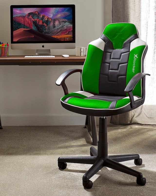 X Rocker Saturn Ergonomic PC Office Gaming Chair - Green