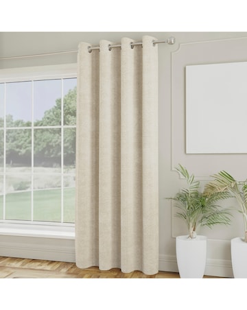 Royal Luxury Boucle Lined Eyelet Curtains