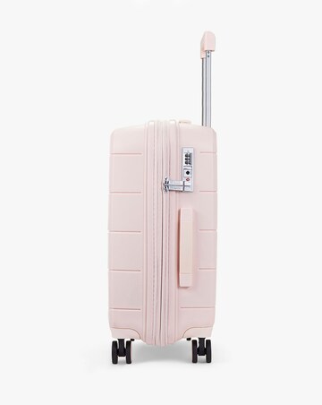 Rock Pixel Cabin Suitcase - Pastel Pink