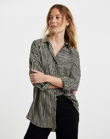 Multi Stripe Oversized Shirt