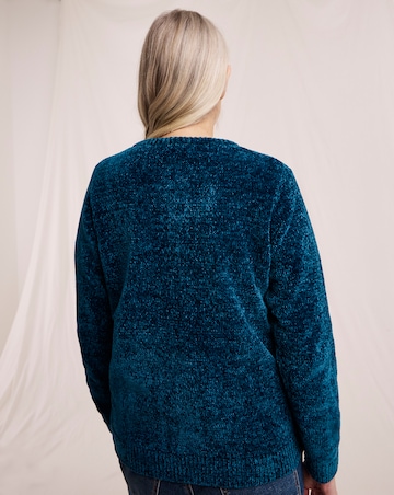 Julipa Chenille Button Down Cardigan