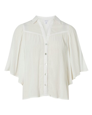 Sonder Studio Dobby Blouse with Angel Sleeves