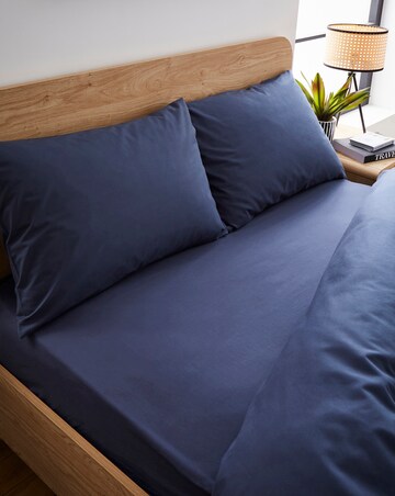 Washed Cotton Extra Deep Fitted Sheet