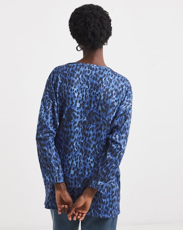 Soft Touch V Neck Longline Top