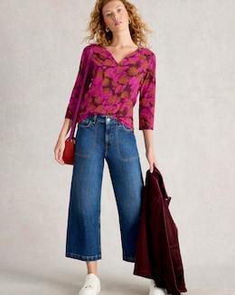 White Stuff Nelly 3/4 Sleeve Tee