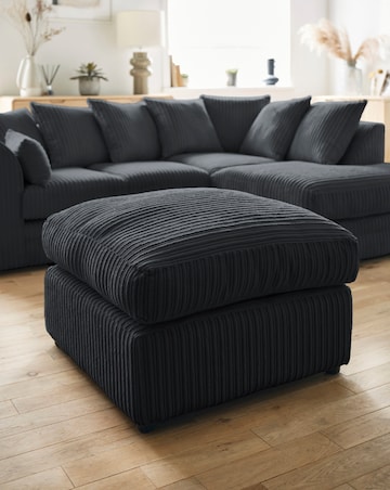 Ferguson Jumbo Cord Footstool