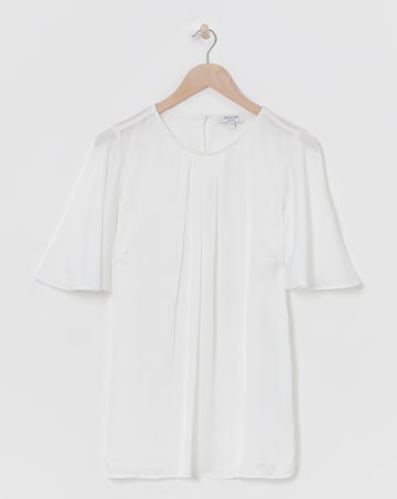 Angel Sleeve Satin Top