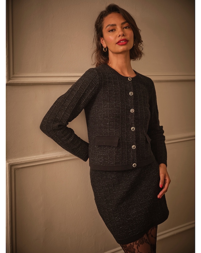FatFace Piper Boucle Cardigan