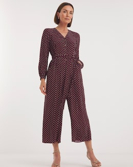 Whistles Lottie Spot Print Jumpsuit
