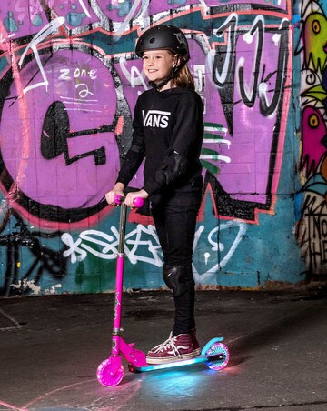 XOOTZ Wild Rider LED Scooter - Pink Leopard