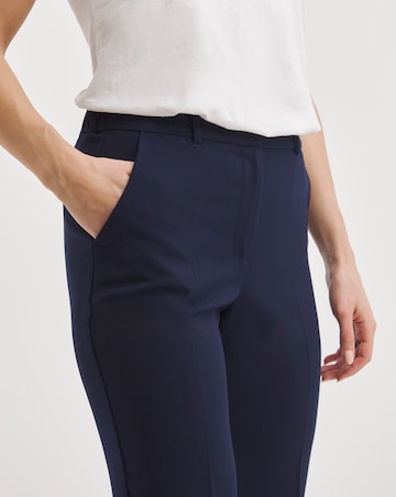 Navy Tailored Straight Leg Trousers