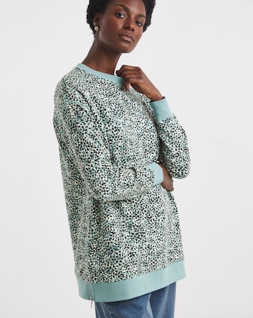 Side Zip Longline Sweat